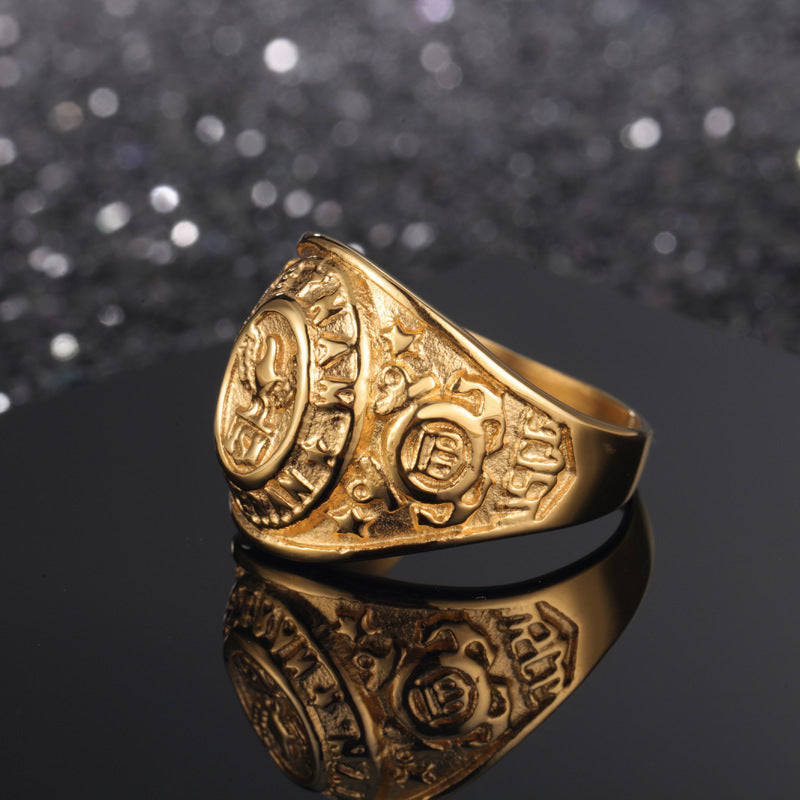 Fashion Men's Ring Fine Steel