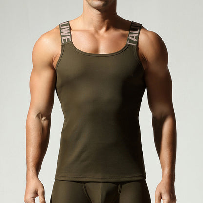 Men's Solid Color Casual Versatile Sports Vest