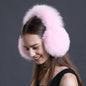 All Real Fur Fox Fur Earmuffs