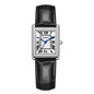 Couple Leather Watch Strap Simple Square Student's Watch Waterproof