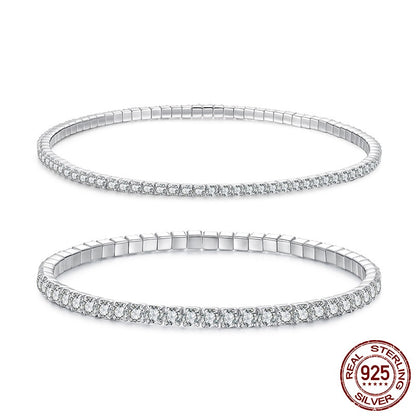 Light Luxury Full Diamond S925 Sterling Silver Bracelet Fashion High Sense