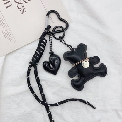 Acrylic Heart Lanyard Climbing Rope Keychain