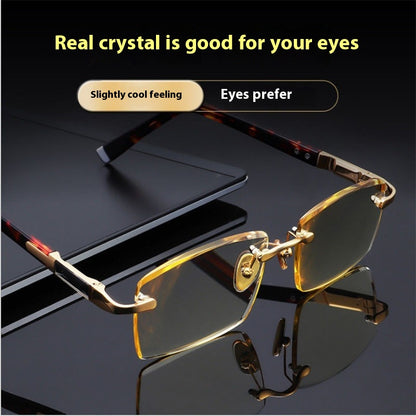 Natural Crystal Reading Glasses Anti-radiation Anti-Blue Ray