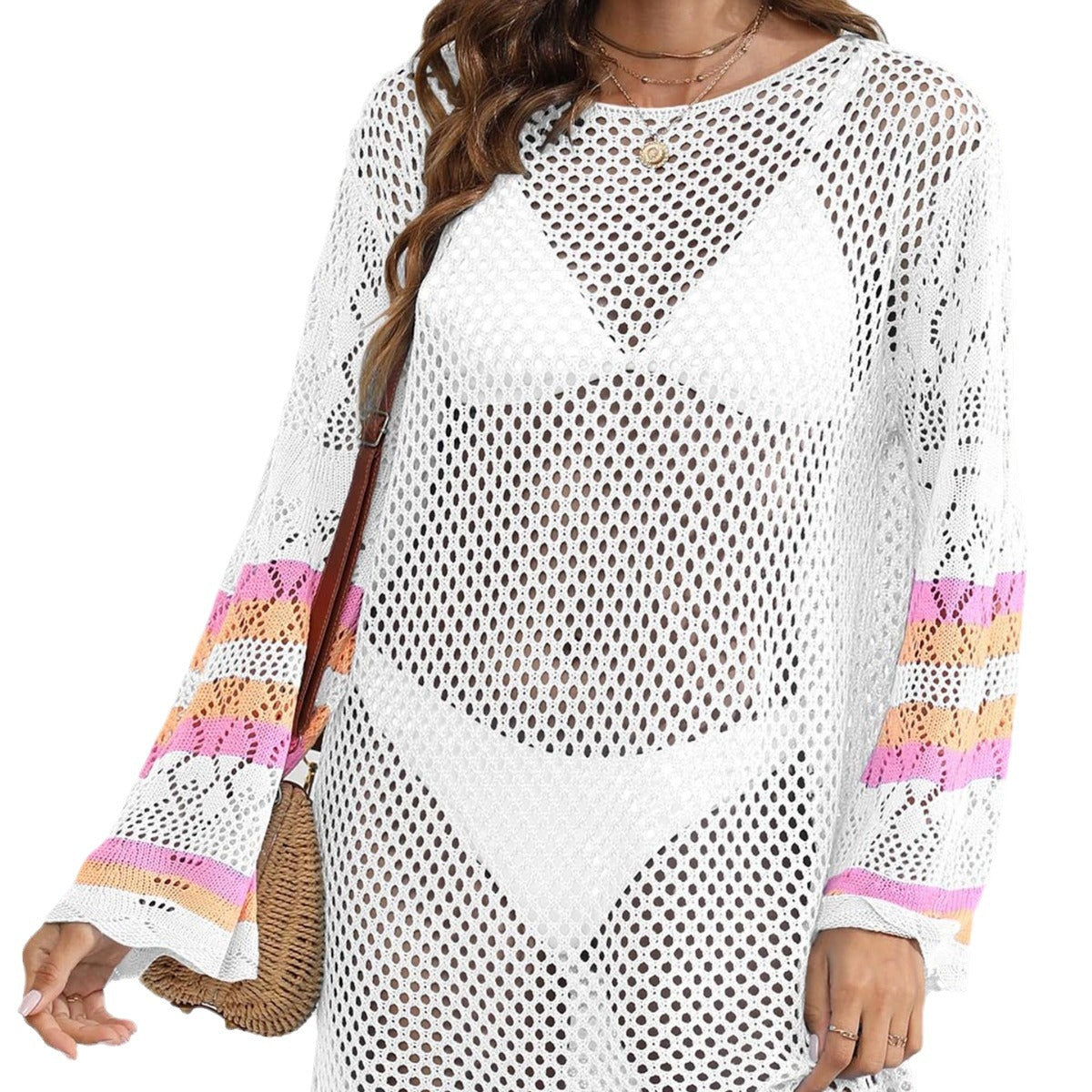 Women's Stitching Bikini Cover-up Dress