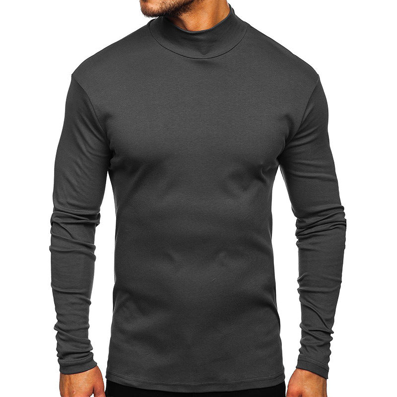 Men's AutumnWinter Thickened Warm High-Neck Long-Sleeve