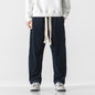 Mens Corduroy Trendy Pants With Braided Drawstring