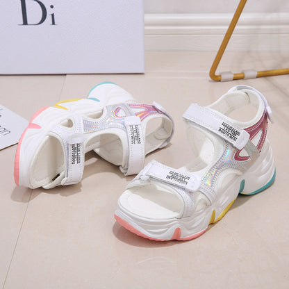 Summer New Style Rainbow Bottom Sports Sandals Women