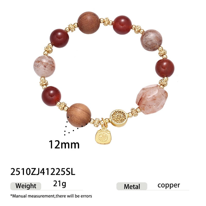 Exquisite Handmade Bead Bracelet With High-end Temperament