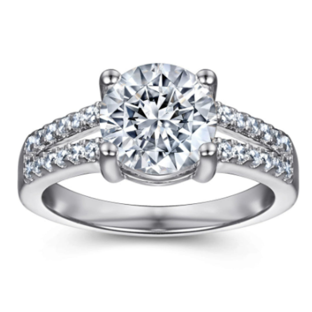 Tonglin 925 Silver Wedding Ring Simulated Wedding Trendsetter Fadeless
