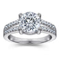 Tonglin 925 Silver Wedding Ring Simulated Wedding Trendsetter Fadeless
