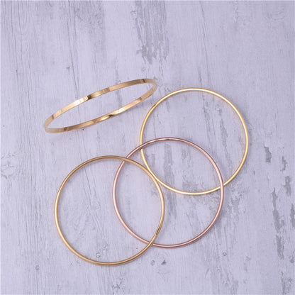 K Titanium Steel Clad Gold Fine Bracelet
