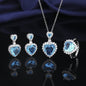 Pendant Necklace Set With Ring For Women