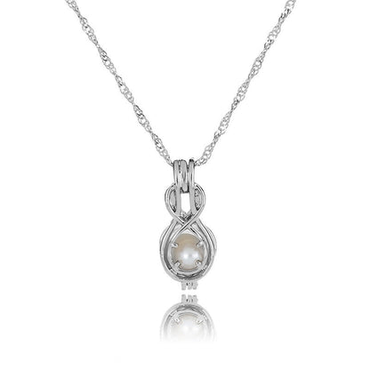 Creative hollowed oysters Pearl series necklace, natural freshwater pearl clavicle chain accessories manufacturer wholesale