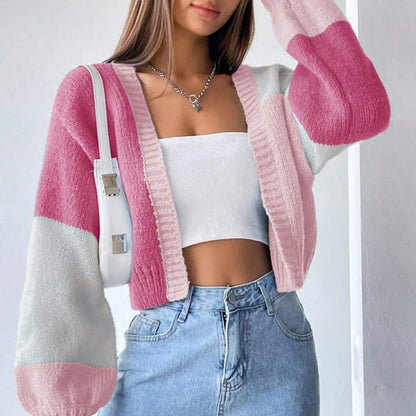 Cardigan Sweater Striped Long Sleeve Sweater Coat