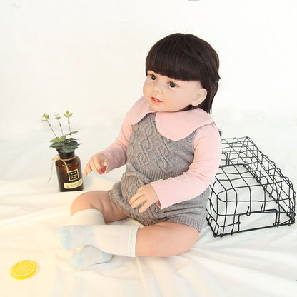 Baby rabbit velvet core-spun bodysuit