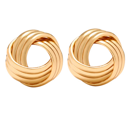 Exaggerated gold metal Earrings