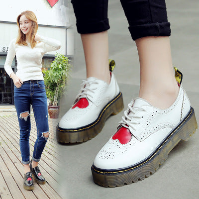 In the autumn of new Oxford school shoes all-match British style retro shoes female Korean students a tie