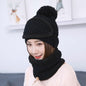 Warm autumn and winter knitted hat