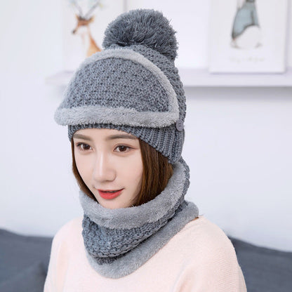 Warm autumn and winter knitted hat