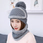 Warm autumn and winter knitted hat