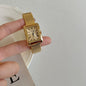 Lady's Roman Retro Wheat Strap Square Watch