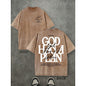 Vintage Washed Double-sided Printed T-shirt