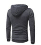 fo Square Pattern Quilted Classic  Men's  Casual Hoodies Men
