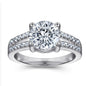 Tonglin 925 Silver Wedding Ring Simulated Wedding Trendsetter Fadeless