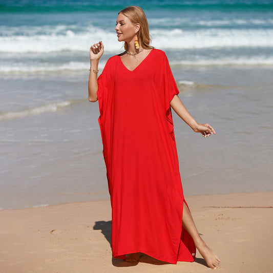 Bohemian Beach Cover-up Robe Loose Long Dress Bikini Cover