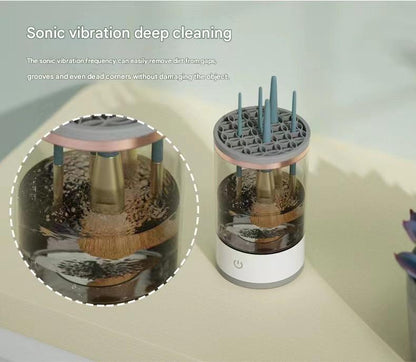 ABS Plastic Makeup Brush Electric Cleaner Professional Makeup Brush Cleaner For Beauty Stores