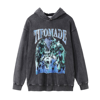 Fashion Personality Printed Hoodie Men