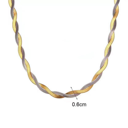 High-grade K Gold Cross Titanium Steel Necklace For Women
