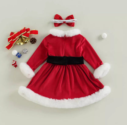 Christmas Toddler Kids Girls Red Dress