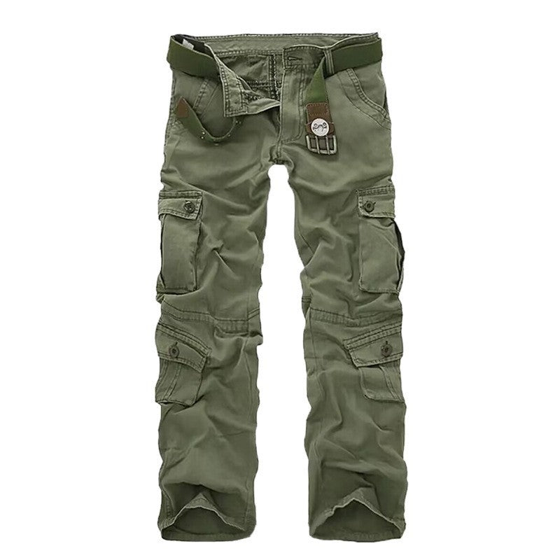 Men's Overalls With Multiple Pockets Loose And Wear-resistant Casual