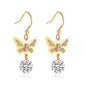 Zircon Earrings Temperament Fashion Short Earrings Earrings