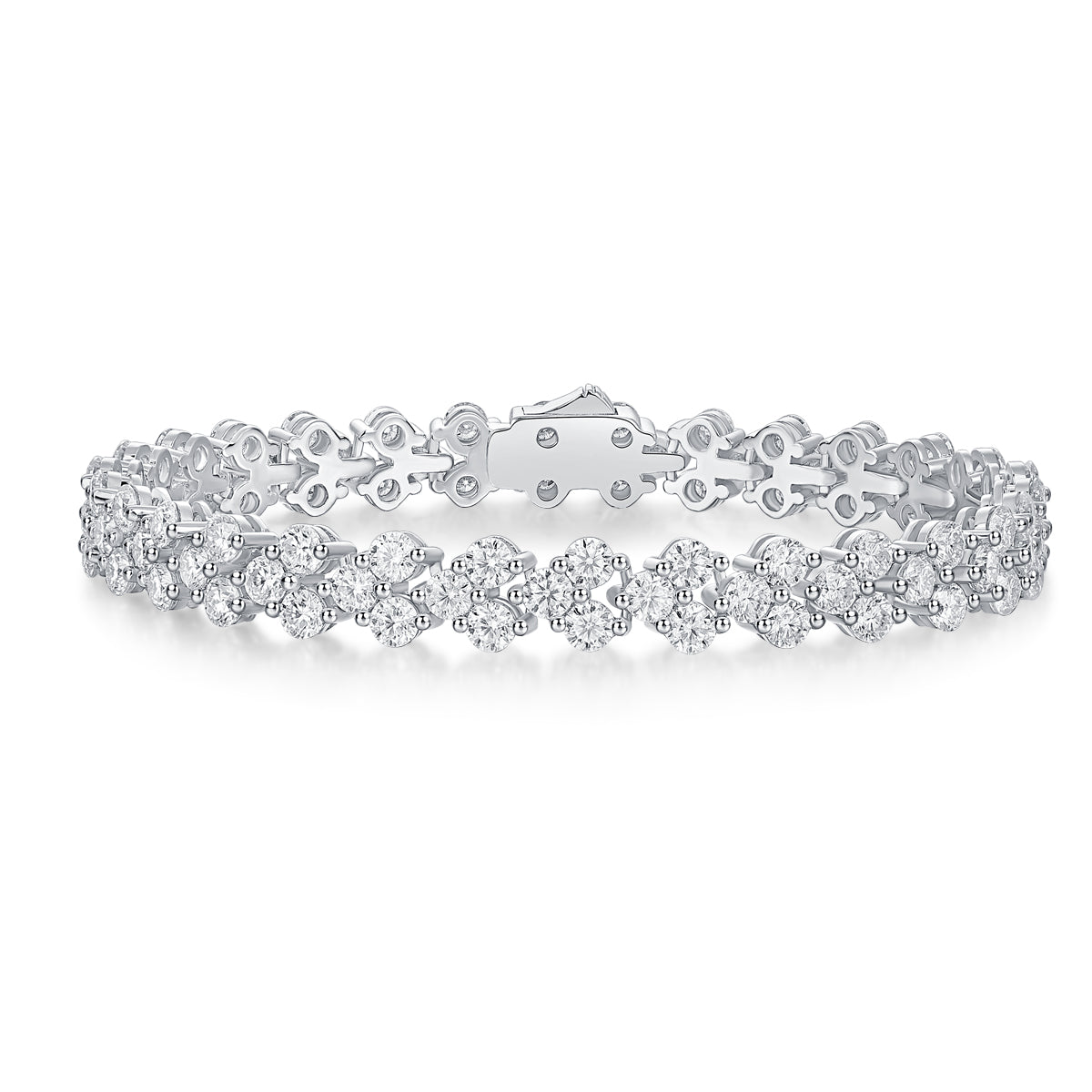 Canon silver moissanite bracelet set S925