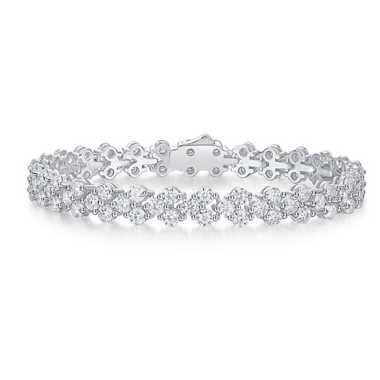 Canon silver moissanite bracelet set S925