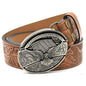 Personality Student Trendy Printing Engraving Smooth Buckle Knife Embossing Belt