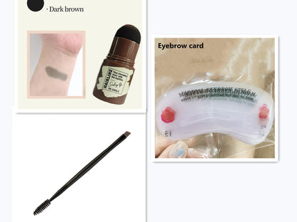 Double eyelash brush eyebrow brush