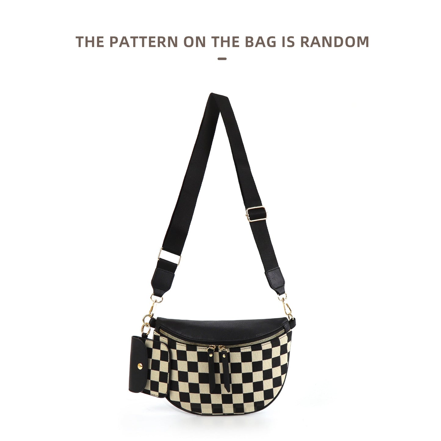 Plaid Waist Trendy All-match Messenger Bag