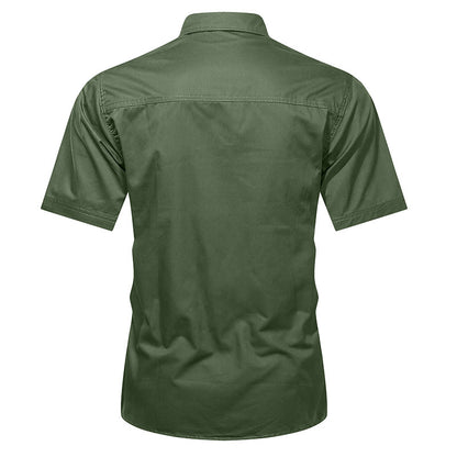 Summer Military Uniform Short-sleeved Shirt For Men