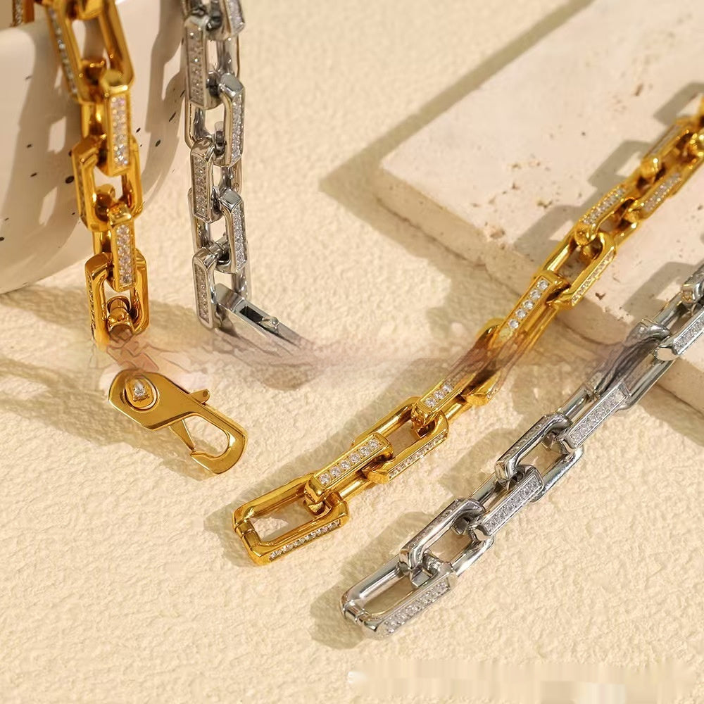 Bamboo Titanium Steel Ornament Affordable Luxury Fashion Bracelet For Women