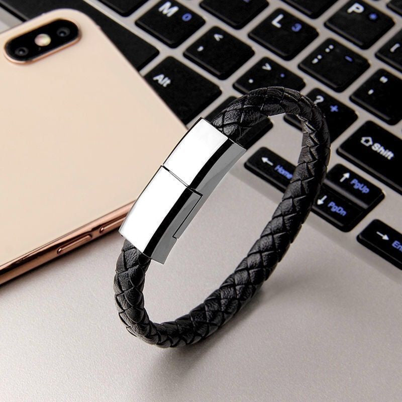 New Bracelet Charger USB Charging Cable Data Charging Cord For IPhone & Android  USB C Cable For Phone Micro Cable