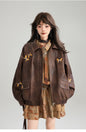 Advanced Brown Leather Jacket For Women