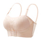 Front Closure Bra Strapless Wireless Push Up Anti-slip Bra