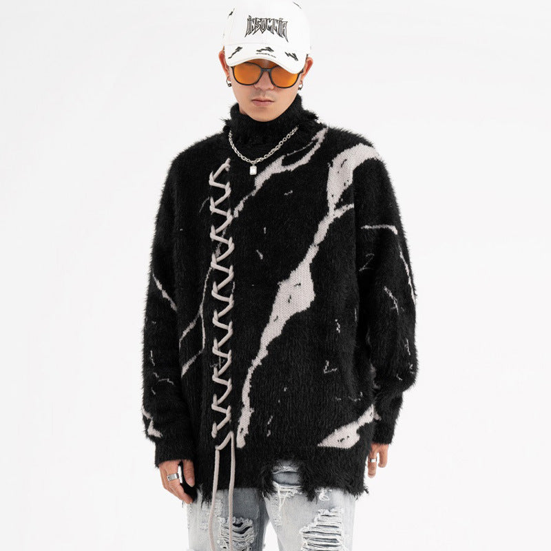 Men's Loose Lazy Turtleneck Sweater