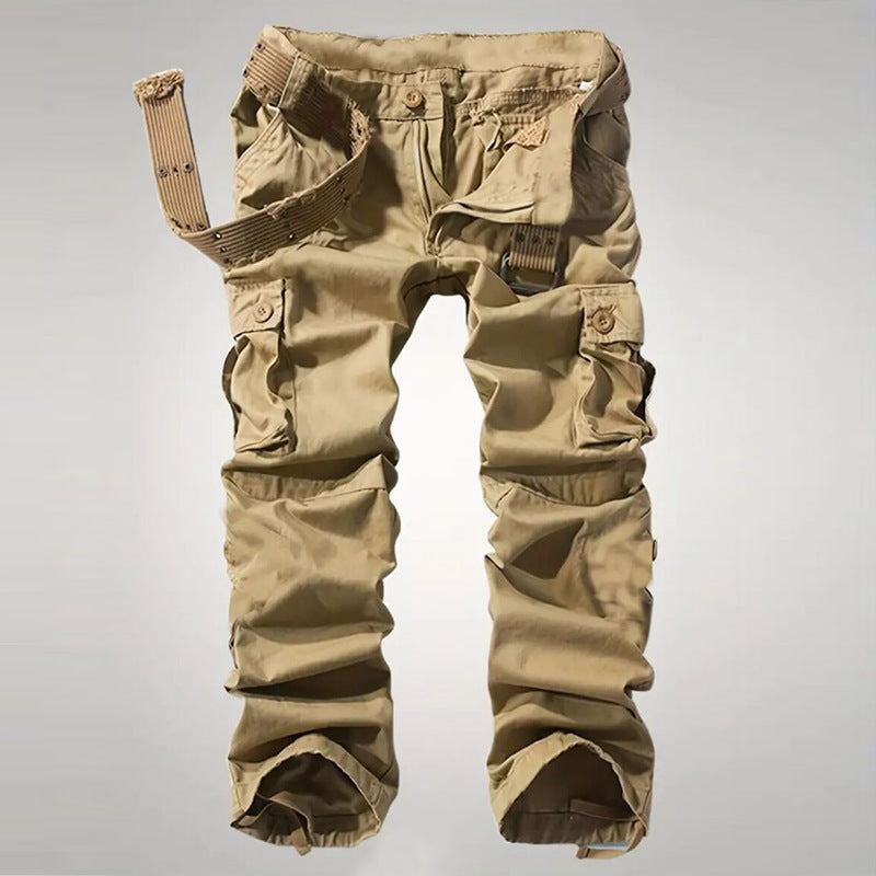 Men's Overalls With Multiple Pockets Loose And Wear-resistant Casual