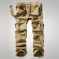 Men's Overalls With Multiple Pockets Loose And Wear-resistant Casual