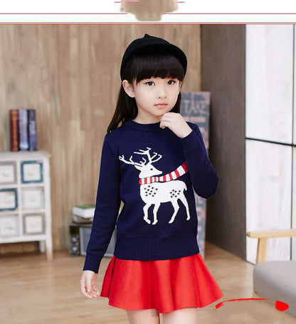 Children's knitwear base sweater