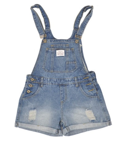 Denim Short Overalls